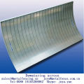 Stainless steel vee wire screen food processing dewatering screen